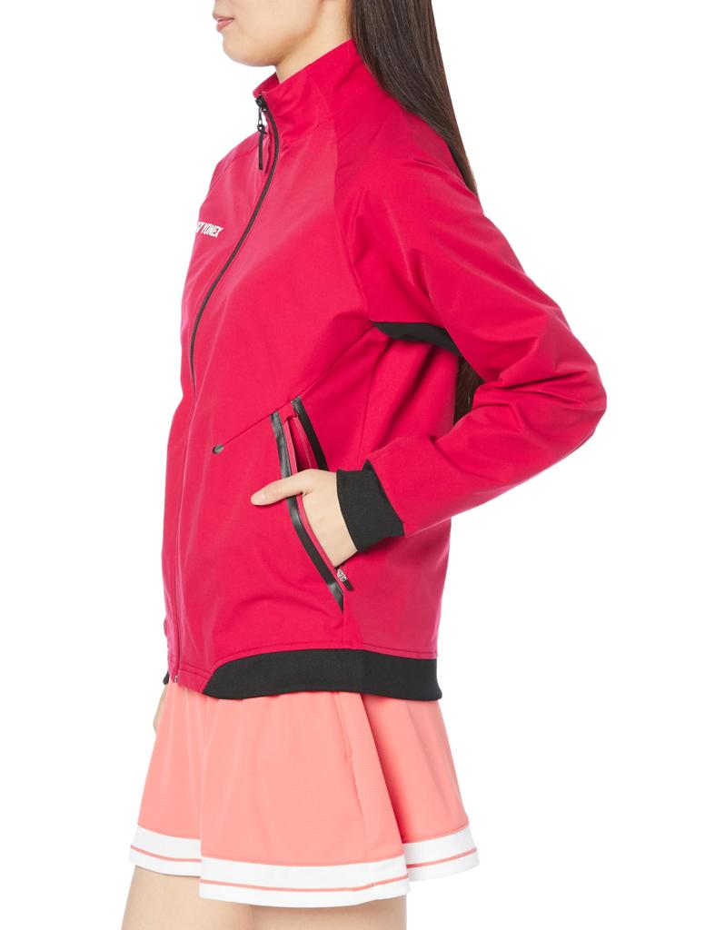 Yonex Jacket Shirt Reddish Rose L Warm-up (Fit Style) Women's (546)
