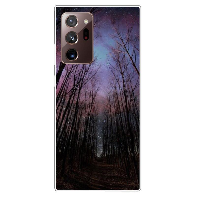 Soft Cover For Samsung Note 20 Ultra Case S20 FE TPU Print Cat Silicone Cases for Samsung Galaxy Note20 M52 5G Funda Coque Clear