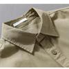 Spring and Autumn Casual Shirts for Man Retro Style Long Sleeve Top Daily Pure Cotton Turn Down Collar Solid Color Shirt with Pocket