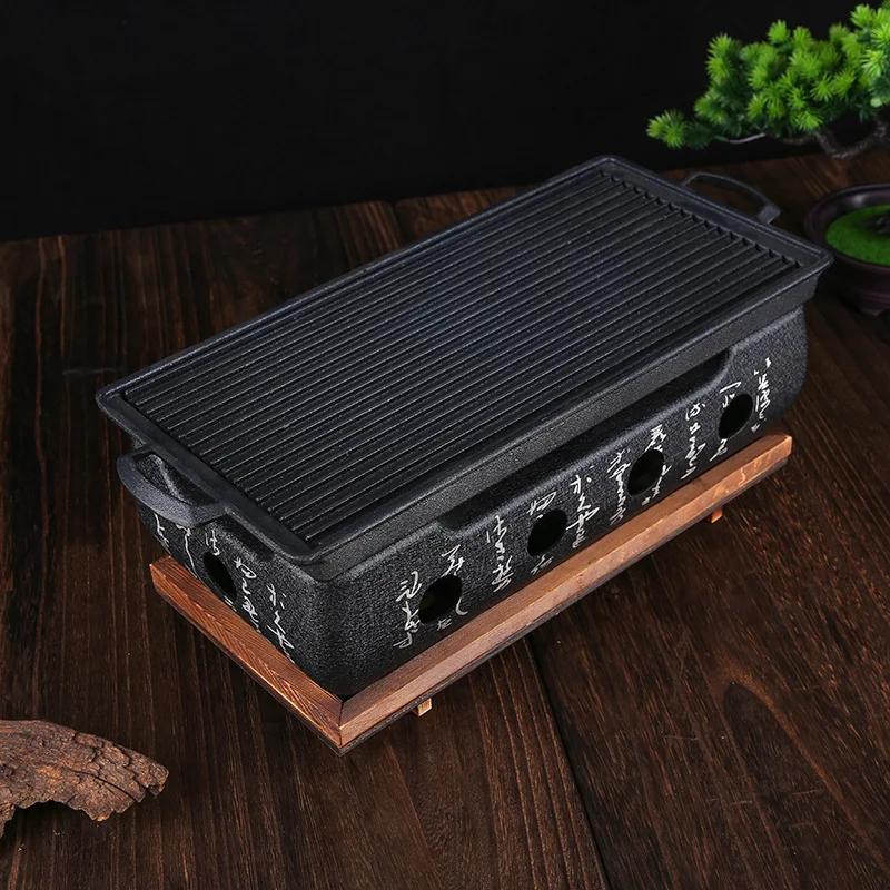 Mini Barbecue Charcoal Grill Grill Tray  Home Barbecue Small Charcoal Stovecha Rcoal Grill Rice Cake Oven