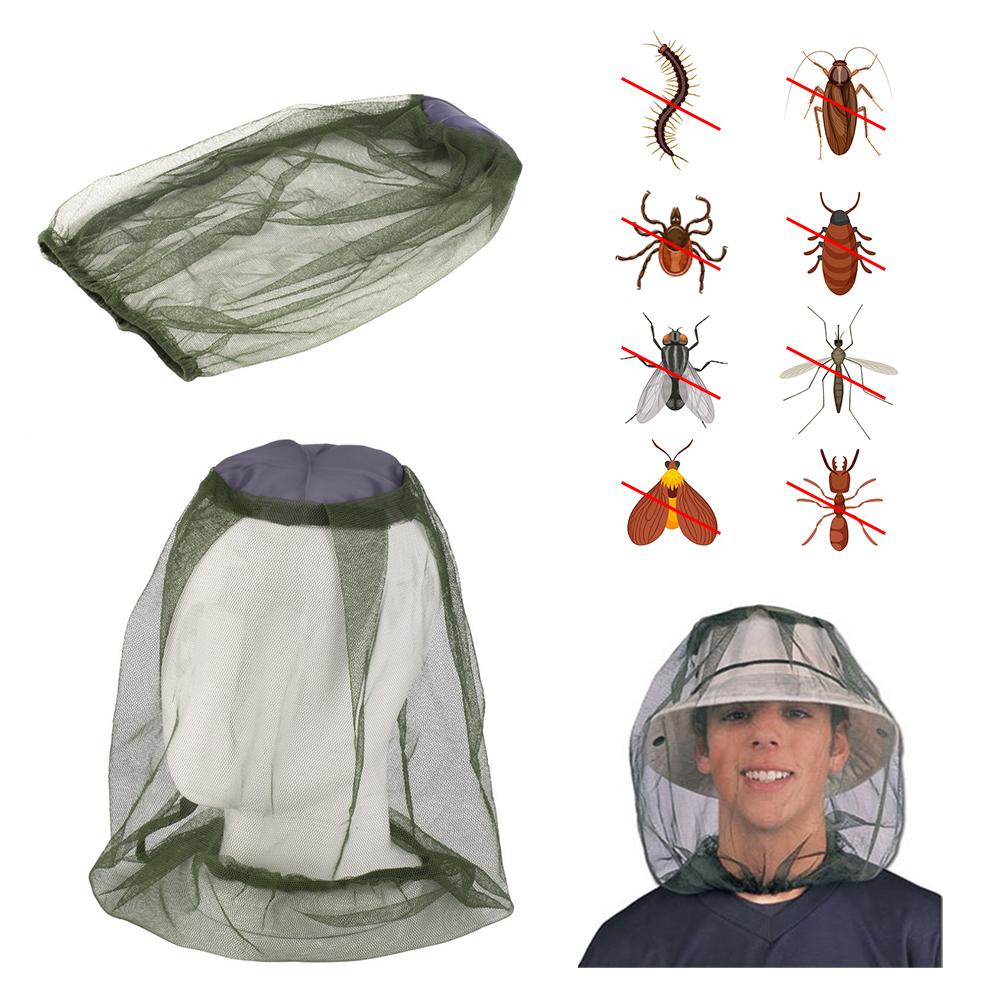 Moskito-Kopf-Mesh-Netze, Mücken-Gesichtsnetz, Moskito-Hut, vollständige Abdeckung für Outdoor-Camping-Reisen