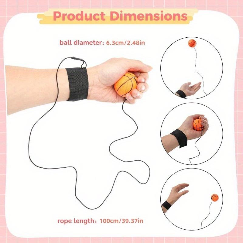 1 st Kreativt Gummi Halvvolley Roliga Husdjurstillbehör med Elastiskt Rep för Handledsövning Liten Boll Lämplig för Utomhuslek Fest Husdjursträning