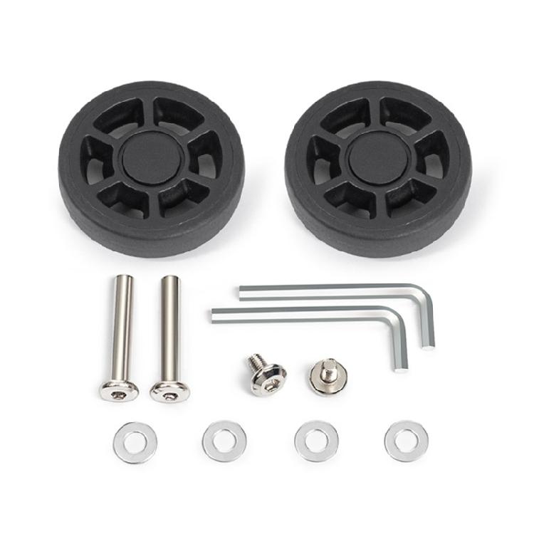2PCS Plastic Suitcase Replacement Rollers Quiet Wheels Easy Install Assembly Practical Travel Luggage Casters