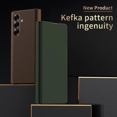 Kevlar-Textur Faltbare Bildschirmhülle für Samsung Z Fold 8 Ultra - Vollständige Scharnierabdeckung für Fold 7/6