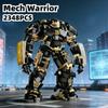 2348PCS Mech Warrior Building Blocks Sets Assembly Robot Model Bricks Desktop Ornaments Gifts For Adult Boys