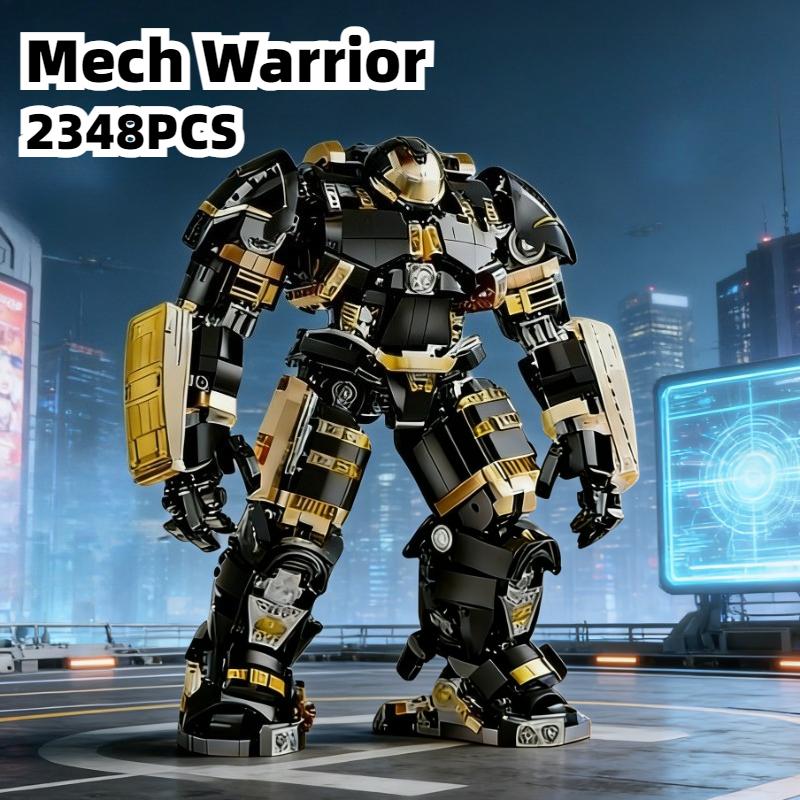 2348PCS Mech Warrior Building Blocks Sets Assembly Robot Model Bricks Desktop Ornaments Gifts For Adult Boys