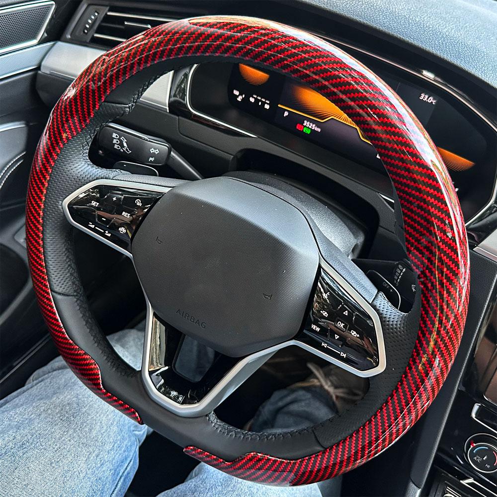 For Kia Ultra-Thin Breathable Leather Steering Wheel Cover For Ceed Picanto Sportage Ev3 Rio Cerato Stonic Niro Morning Sorento