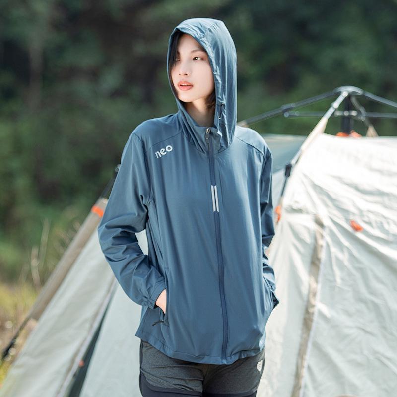 Damska letnia oddychająca kurtka z lodowego jedwabiu z ochroną UV do sportów na świeżym powietrzu i biegania