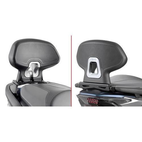 Passasjerryggstøtte - Givi - Kymco Downtown 125/300 - One size - Svart - Universell
