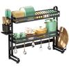 Miling 2-Tier Adjustable Over-Sink Dish Drying Rack