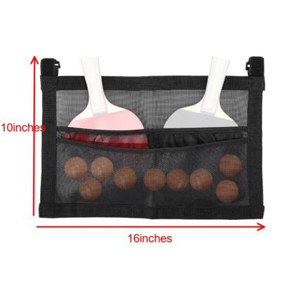 Table Tennis Racket and Ball Storage Bag with Open Mesh Design Efficient Organizer for Training and Recreational Play