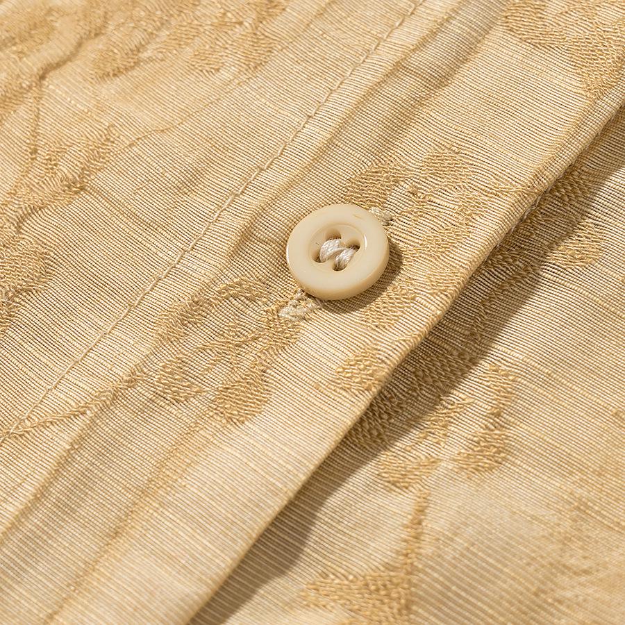 Europäisches & Amerikanisches Damen Jacquard Lockeres Hemd und Lässige Hose Zweiteiliges Set