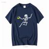 Skeleton Handball T Shirt Halloween S 4XL long or short sleeves vintage Washed Unisex homme Casual fashion Versatile Soft
