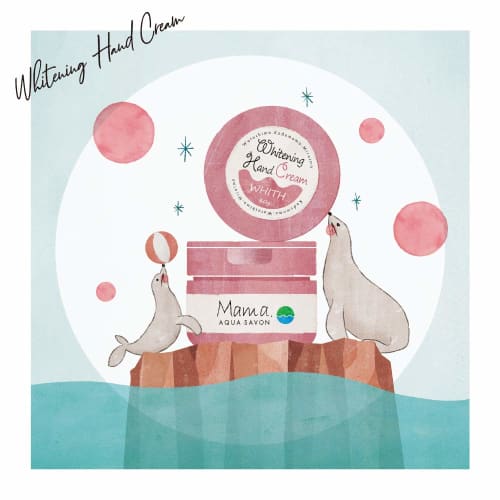 AQUA SAVON Mama Aqua Shabon Medicated Whitening Hand Cream, Flower Aroma Water Scent, 19A, 80g (x 1)