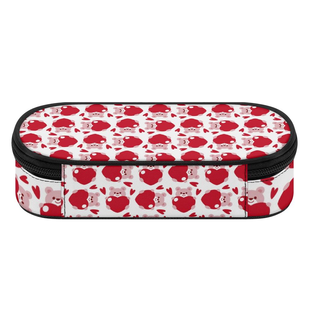 Pen Case Easy Open Zipper Roomy Interior 300D Polyester with Mesh Pocket Removable Divider and Pen Slots for Teens and Students