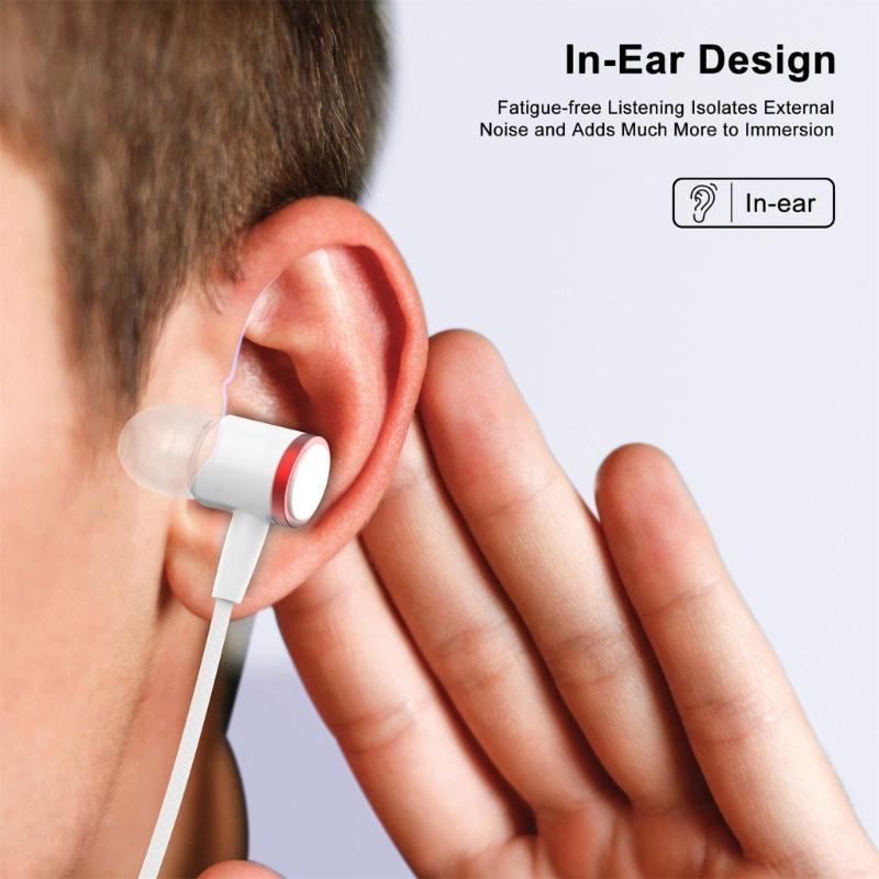 Immersive VR Sound Earphones Comfort Fit In Ear Earphones Wire Earpieces with Clear Sound for Q 3 with Box