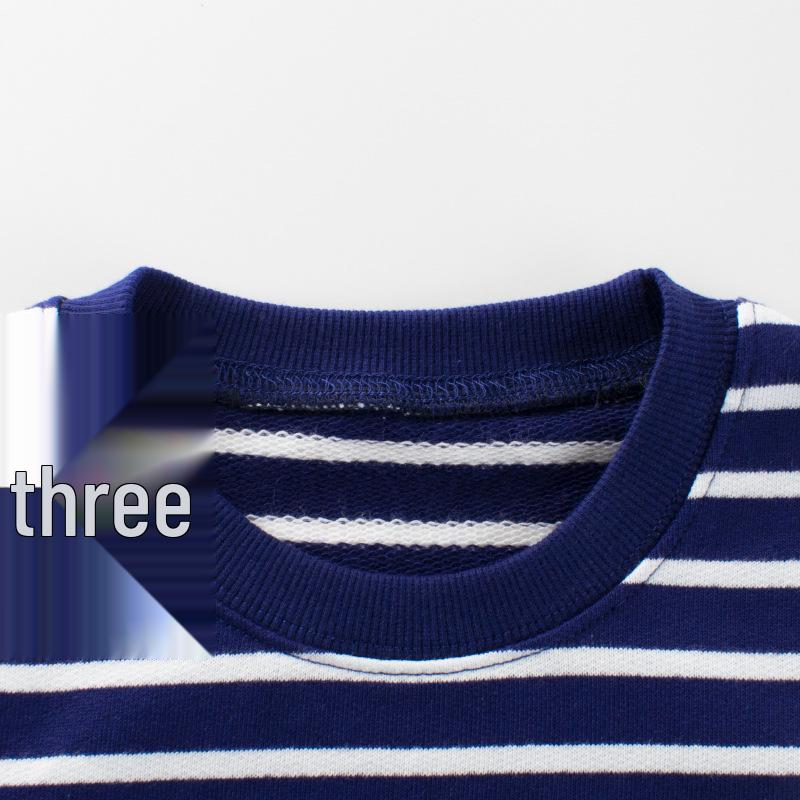 27kids Gestreiftes Herbst 2024 Kinder-Sweatshirt - Einteilige Babykleidung