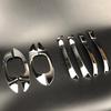 Car-styling Stainless Steel Door Handles Trim Cover Stickers for Volkswagen Golf 6 Passat Scirocco T-ROC Sharan for Skoda Superb