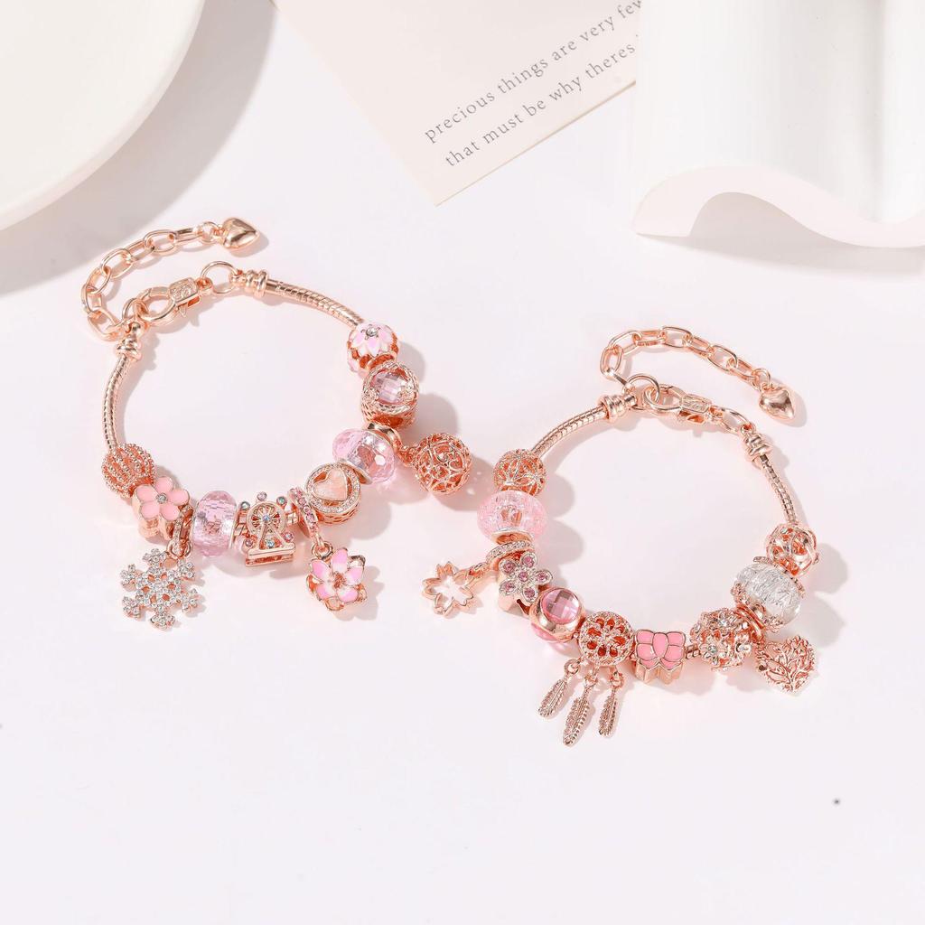 DIY Beaded Bracelet Advent Calendar: Rose Gold Jewelry for Christmas, New Year, Valentine's Day Gifts