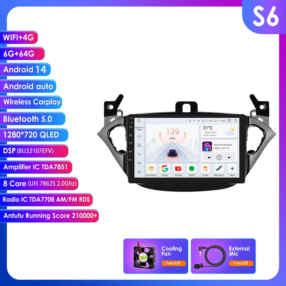 Hizpo 7862 Android Car Radio Multimedia Player for Opel Adam 2013 -2016 for Corsa E 2015 -2019 Audio Stereo CarPlay Auto Touch Scree
