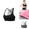 Women's Comfortably Padded Cross Back Sports Bra Vest For Gym Fitness And Yoga