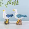 Mediterranean Style Seabird Ornament Handmade Seagull Model Ornament  Home Decor