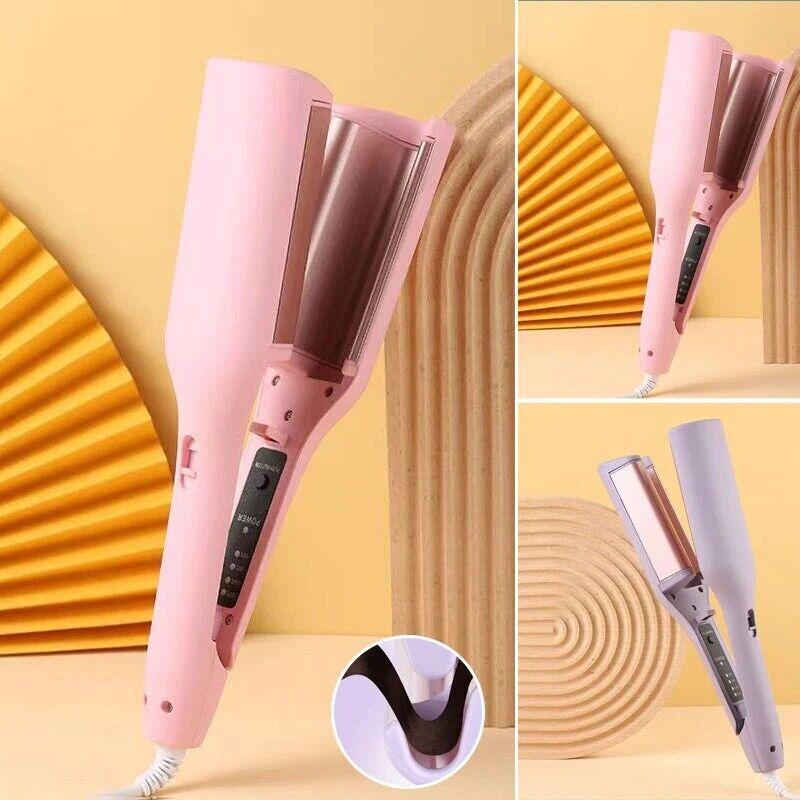 French Egg Roll Curling Iron Water Ripple V-Shaped Ionic Hair Curling Iron