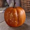 Glowing Halloween Pumpki Night Pumpkins Twinkle LED Light Sparkling Starry Night Glass Pumpkin Halloween Decor for Witch Party
