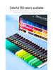 100-Color Soft Tip Acrylic Paint Markers for DIY, Graffiti, Journals & Drawing