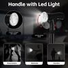 Multifunctional Folding Cane Portable Smart Four-base LED Light Alarm Function Lighting Anti-slip Cane for The Elderly Hiking