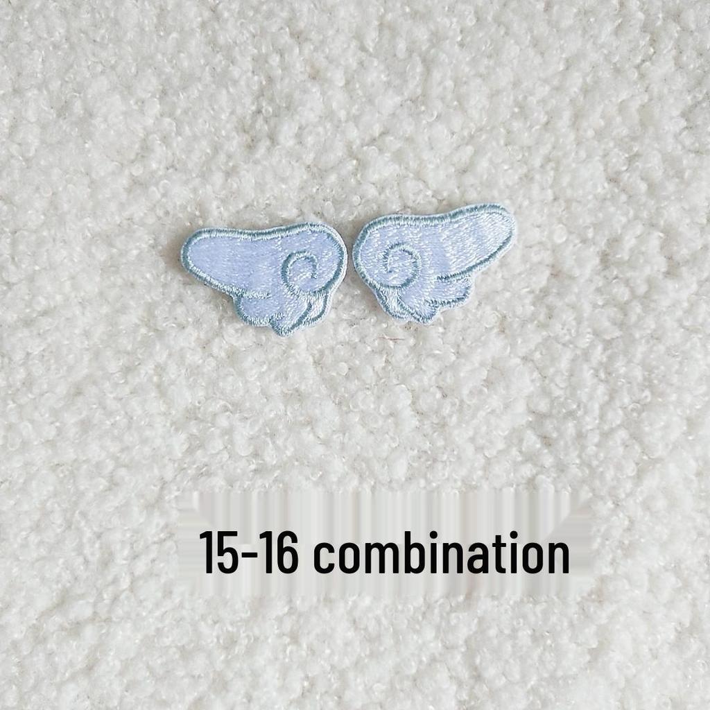 DIY Self-Adhesive Embroidered Wing Patch for Clothing and Bags