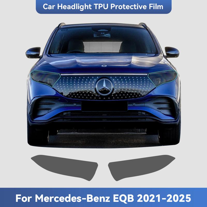 For Mercedes Benz EQB 250 300 350 -2025 TPU Headlight Anti-Scratch Transparent Modification Color Changing Protective Film