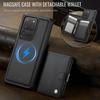 For Samsung Galaxy S20 Ultra Case JEEHOOD J09 RFID Blocking Card Holder Leather Back Phone Cover Magnetic Case