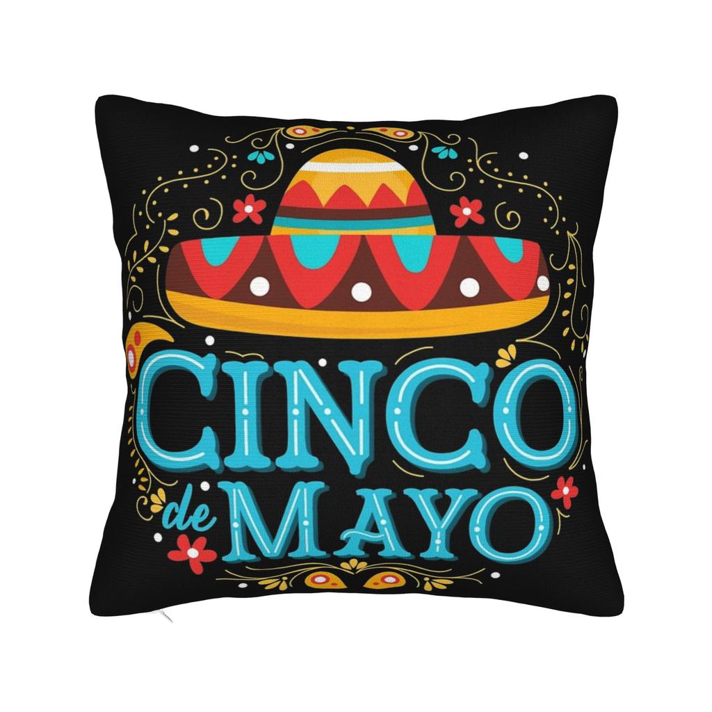 Cinco De Mayo Pillowcase Accessories Printing Cushion Cover Decoration Pillow Case Cover Home Multi Size