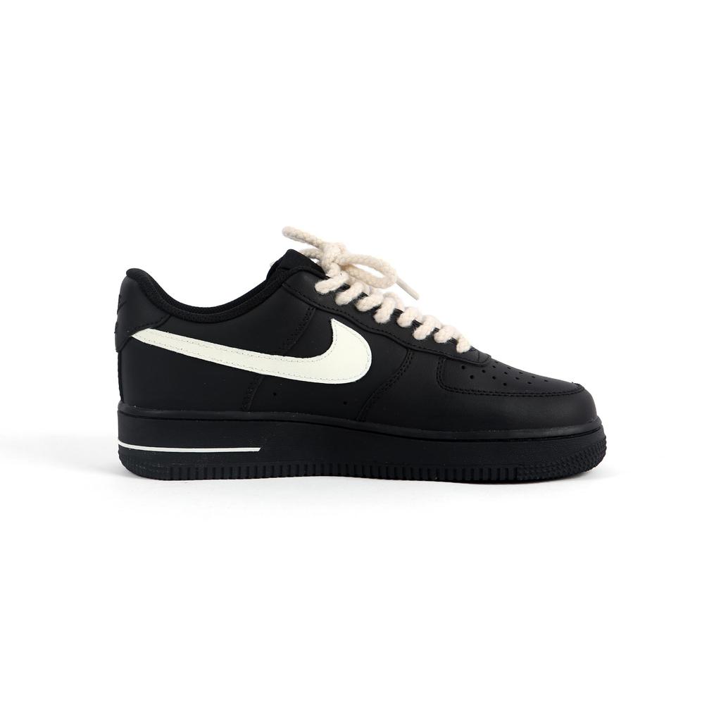 Nike Air Force 1 Rezistente la Alunecare, Rezistente la Șocuri, Rezistente la Abraziune Pantofi Skateboard Low top Unisex Negru Alb CW2288-001(Echipa719-)