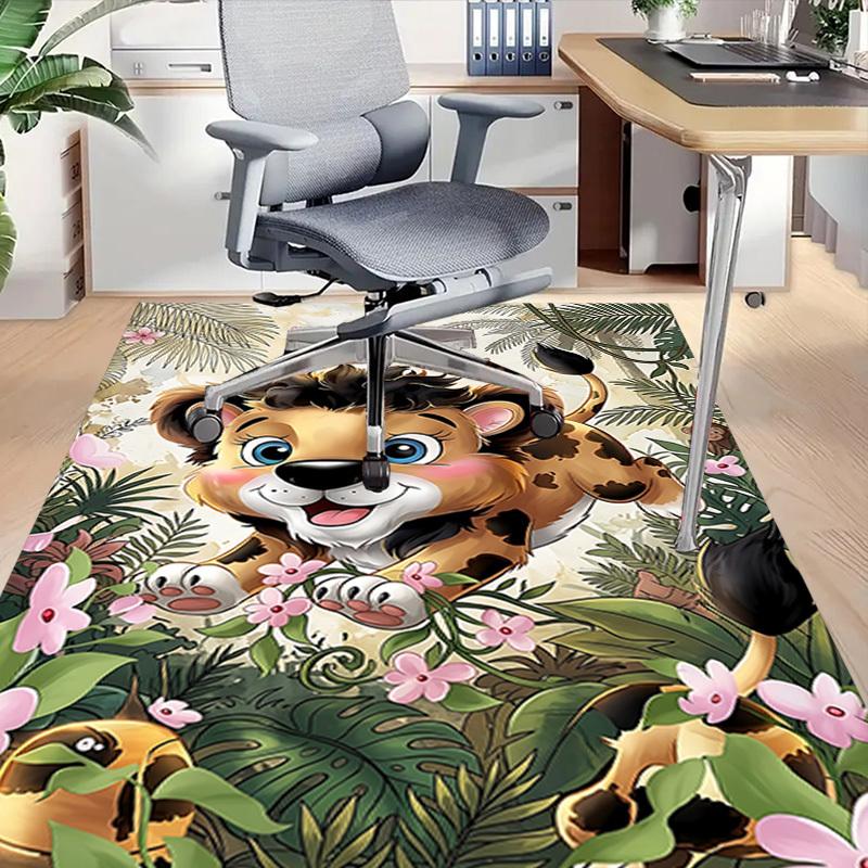 1PC Lion Jungle Extra Large Non-Slip Floor Carpet, Office, Family, Bedroom, Studio - Large Area Rug,Longlasting Material-K0411