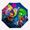 1pc Emotions,Inside Out Automatic Folding Umbrella: Compact 8-Bone Design Cartoon Outdoor Travel Companion, Business Umbrella, Christmas Val