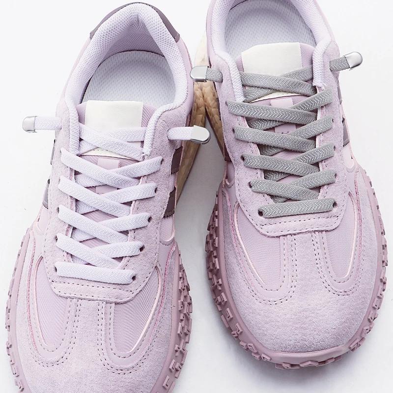 Neue Elastische Schnürsenkel Sneaker Tennis Lock Schnürsenkel Ohne Binden No Tie Schnürsenkel Unisex Kinder Erwachsene Flache Schnürsenkel Schuhzubehör