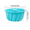 6PCS Silicone Baking Cake Mold High Temperature And Easy To Release Cake Mold Small Spiral Chiffon Cake Mold Halloween Treats