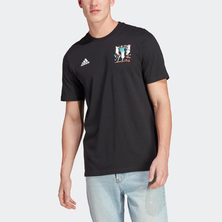 Adidas Messi Soccer Jerseys Men's Black Moderate Straight Fit (Unisex) Soccer Jerseys HT5182