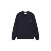 Toamnă/Iarnă Unisex Streetwear Sweatshirt Crewneck cu Broderie Inimă