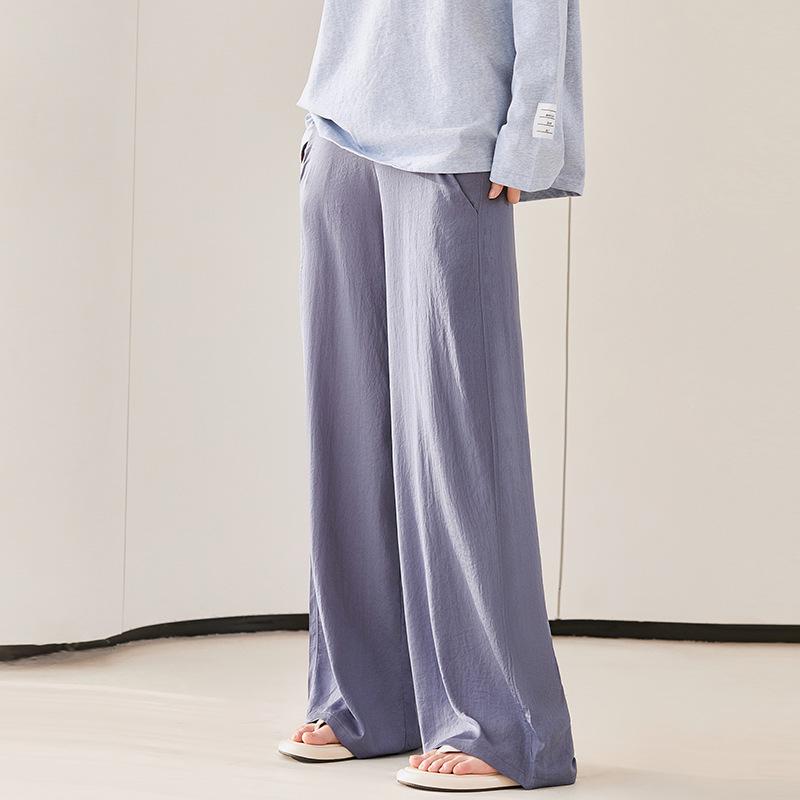 

Maternity Wide-Leg Casual Pants for Spring/Summer - Supportive, Lightweight, and Stylish Medium