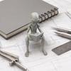 yangyizhi 3D Printed Reading Alien Ornament, Creative Sitting Sculpture, Resin Collectible Figures Desktop Office Study