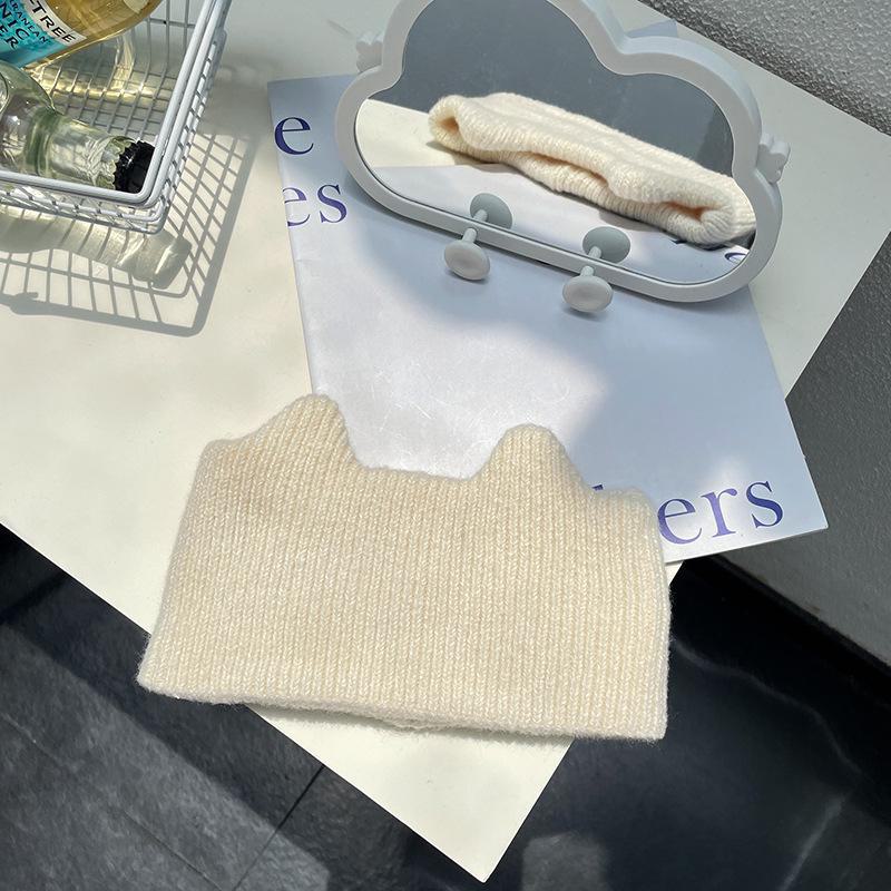 

Жіноча осінь/зима 2023 в’язана пов’язка для волосся та шапочка для обличчя абрикосовий