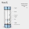 TAIC Pure Titanium Lid Double-Layer Glass Tea Infuser Bottle