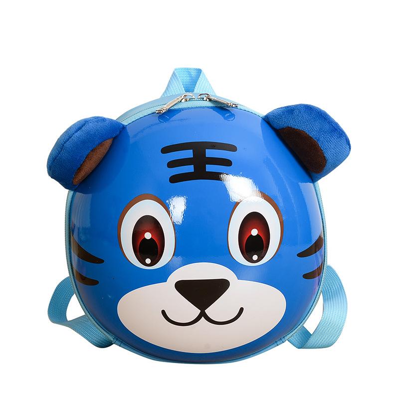 Kindergarten Small And Medium Class Baby Schoolbag Cartoon Cute Little Tiger Child Backpack Foreign Hard Shell Children'S Backpack
