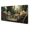 Magic Black Cat And Crystal Ball Mtg Playmat Magic Card Battle Mat 35x60cm Tapete Magic Mtg Nonslip Durable Stitched Edge