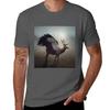 Icarus  Perytonwinged Deer Tshirt Novelty Print Casual Tee Shirt