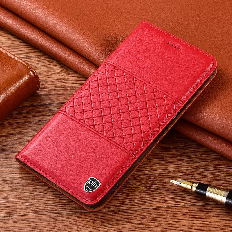 Luxury Genuine Leather Case for Samsung Galaxy S25 Ultra S22 S23 S24 Plus Flip Magnetic Card Slots Wallet Cover Coque