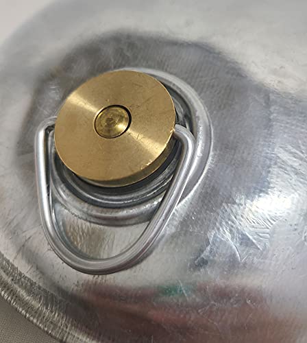 Doi Metal Chemical Co., Ltd. 112886, Silver, Galvanized Iron Hot Water Bottle, 1.2-inch (Direct Flame Compatible)